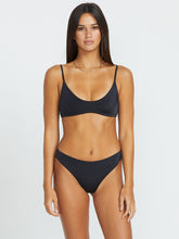 Volcom Simply Seamless Crop Bikini Top - Black